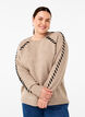 Strikbluse med stikninger, Desert T.Wh.Mel.Comb, Model image number 0