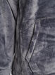 Velour h&aelig;ttetr&oslash;je med k&aelig;ngurulomme, Gr&aring;, Packshot image number 3