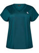 L&oslash;s tr&aelig;nings t-shirt med v-hals, Gr&oslash;n, Packshot image number 0