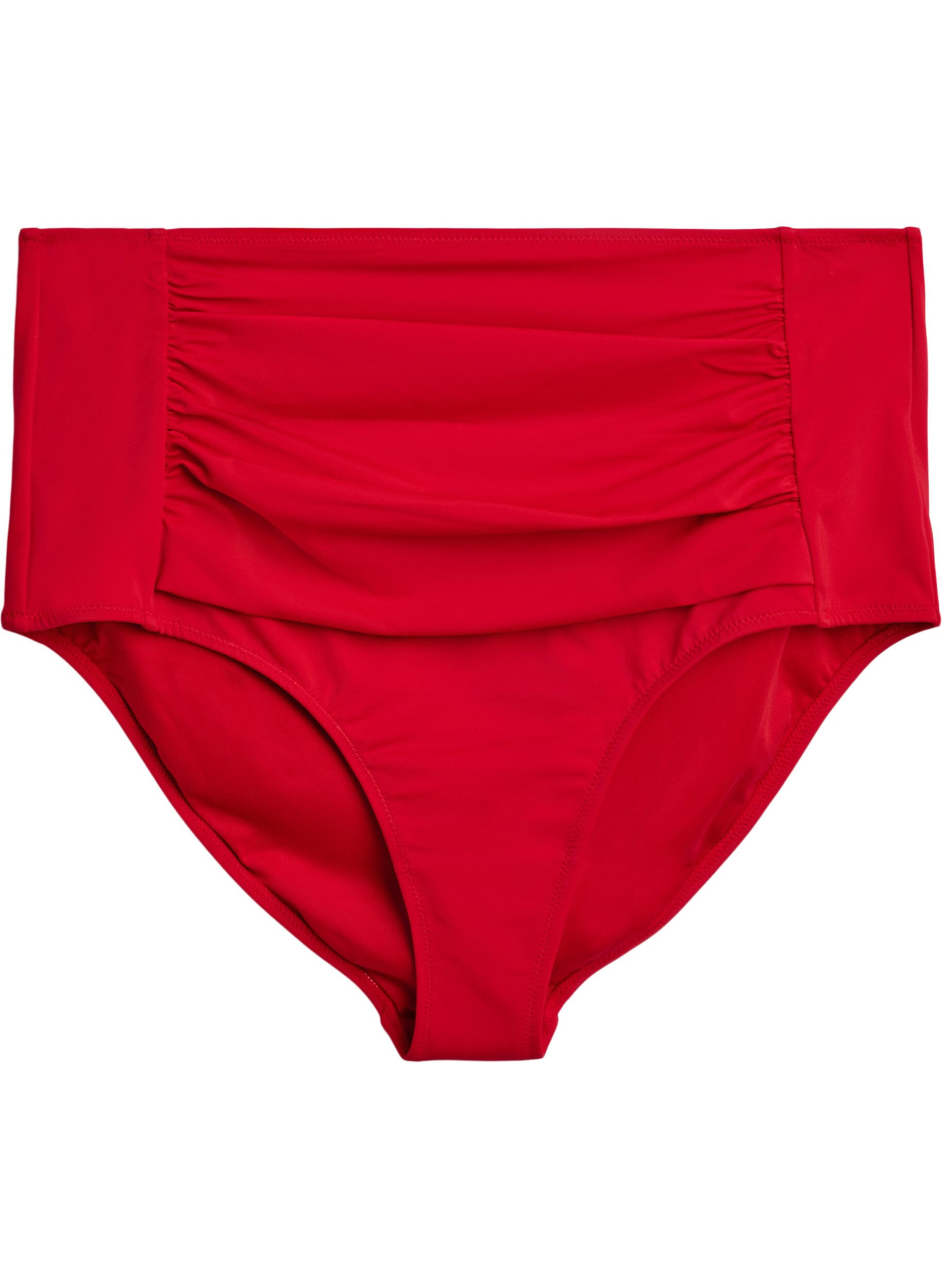 ZizziBikini underdel med h&oslash;j talje, R&oslash;d, Packshot image number 0