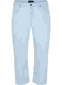 Straight fit Vera jeans med ankellængde og striber
