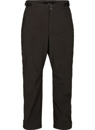 Softshell bukser med justerbar velcro, Black, Packshot