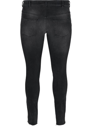 Sanna jeans med rå kanter, Grey Denim, Packshot image number 1