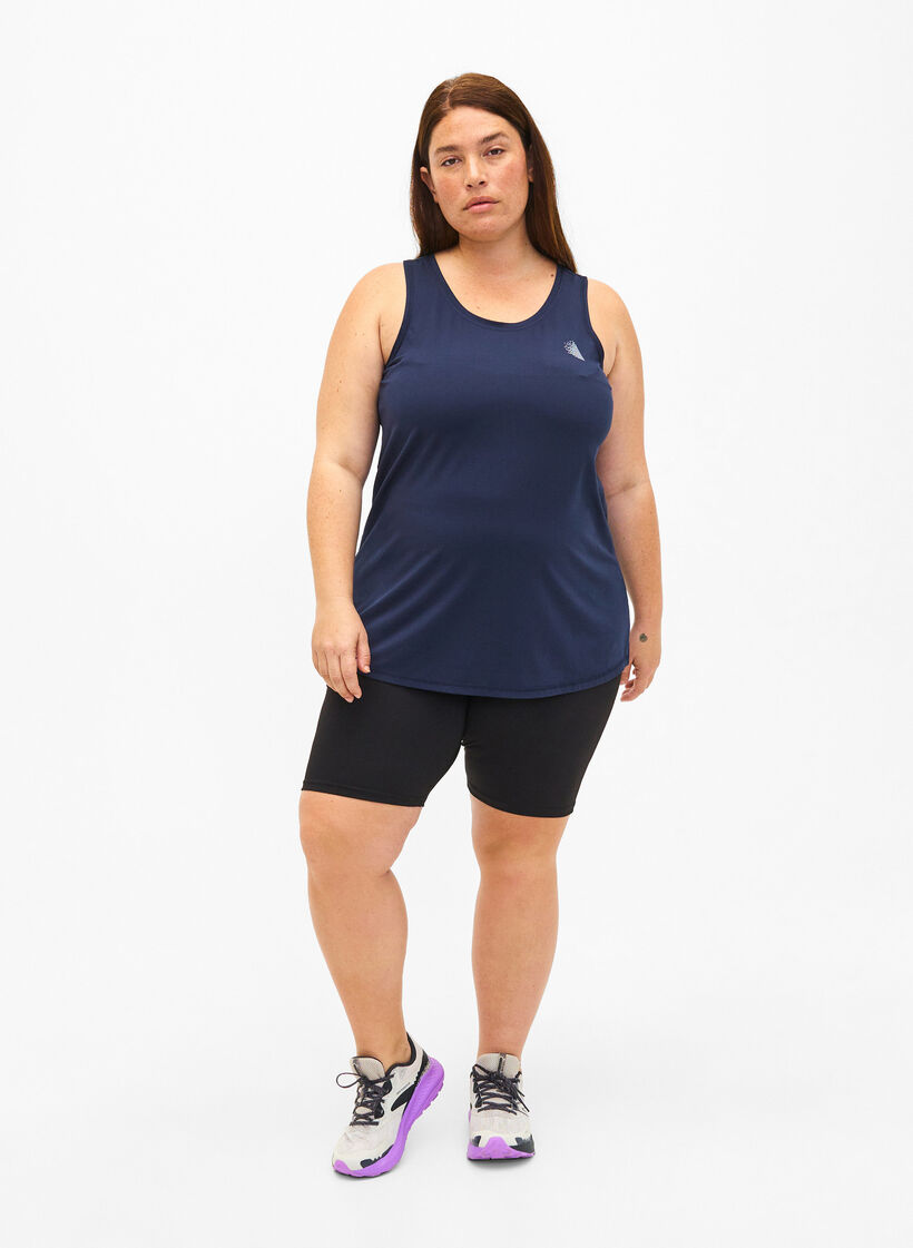 Træningstop med rund hals, Night Sky, Model image number 2