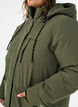 Vandafvisende parka med h&aelig;tte og funktionelle detaljer, Gr&oslash;n, Model image number 3