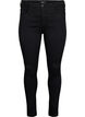 Super slim Amy jeans med broderidetalje, Black, Packshot image number 0