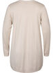 Lang strikcardigan i viskosemix, Beige, Packshot image number 1