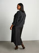 Satin midi-nederdel, Sort, Model image number 2