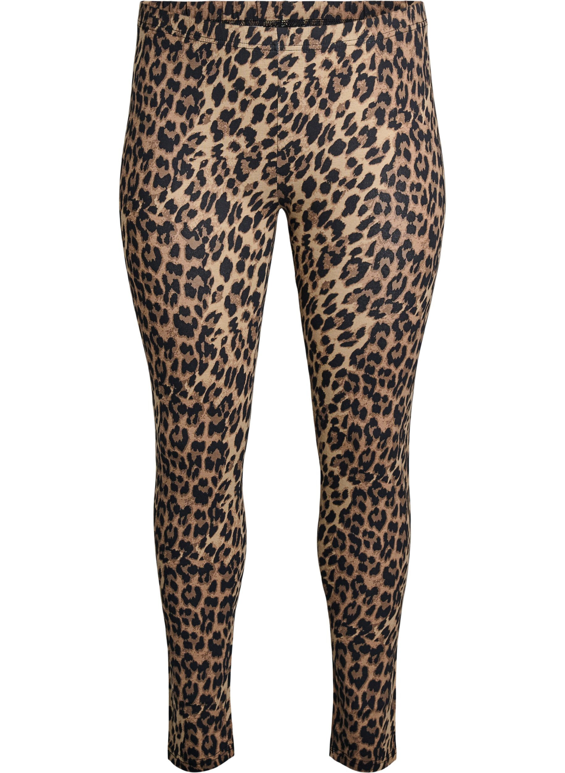 Viskose leggings med leo print