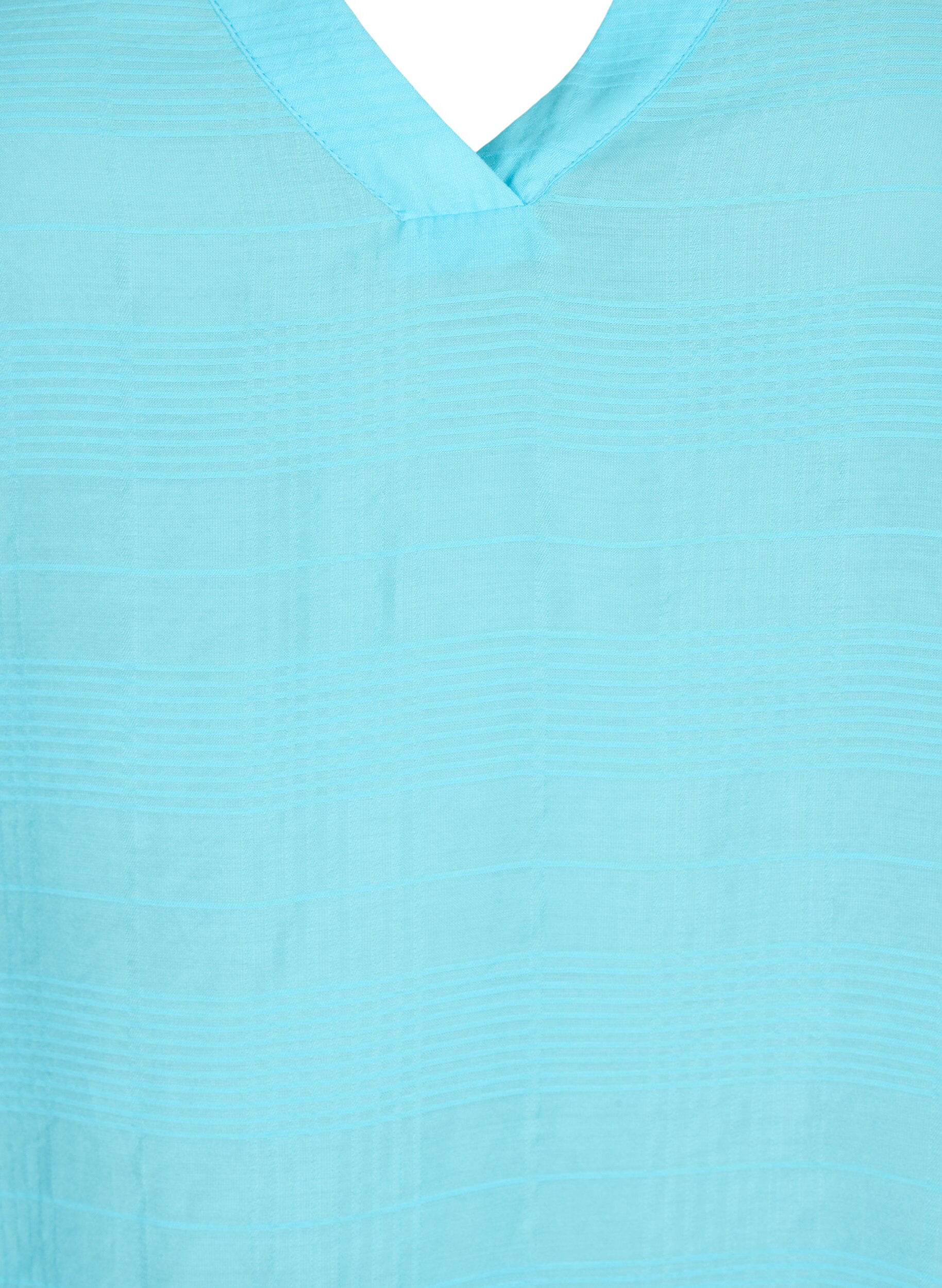 Zizzi Viskose top med struktur, Bachelor Button, Packshot image number 2