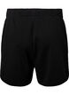 Ensfarvede sweatshorts med lommer, Black, Packshot image number 1