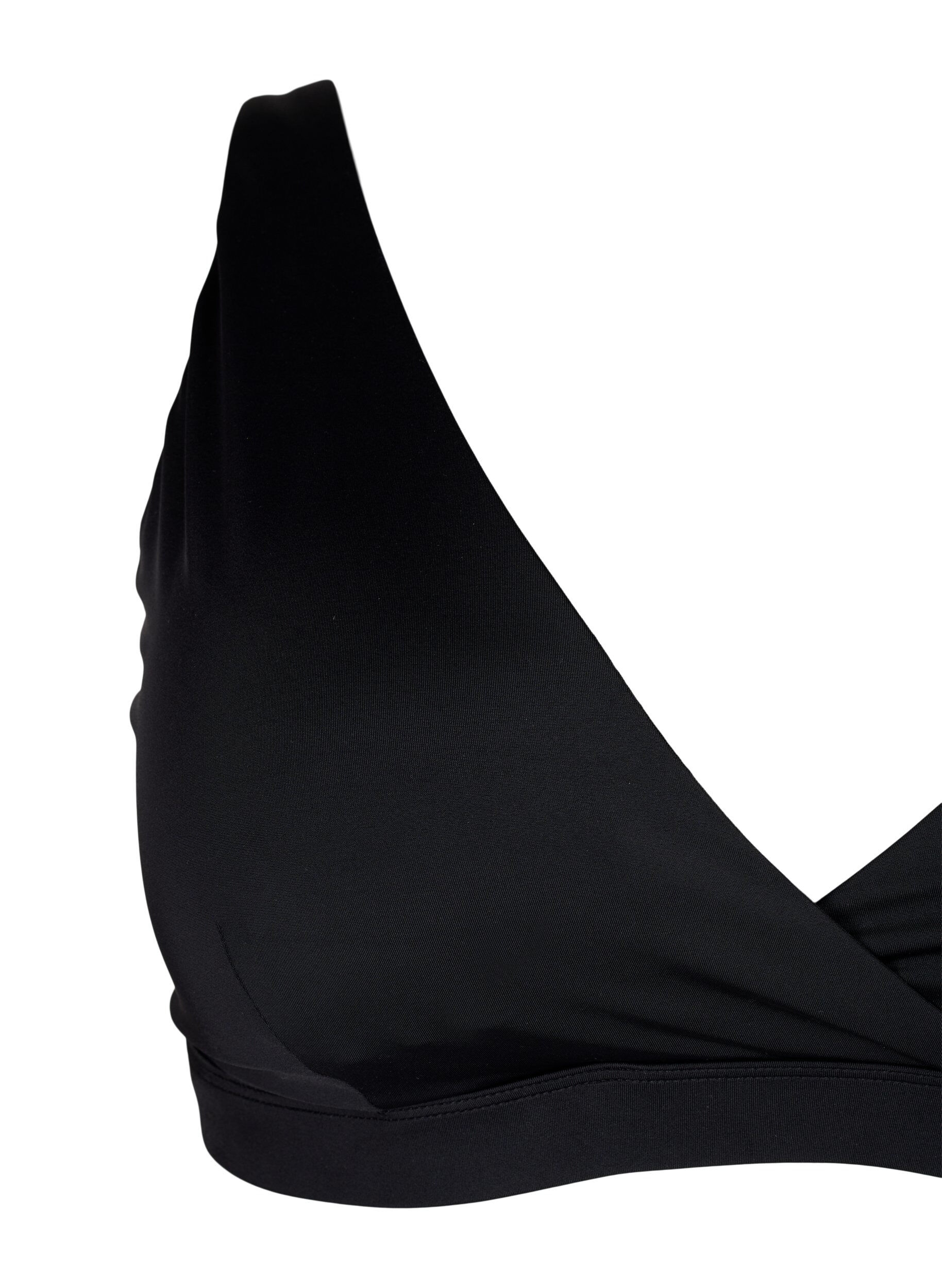 Zizzi Trekantet bikinioverdel med wrap-detalje, Sort, Packshot image number 2