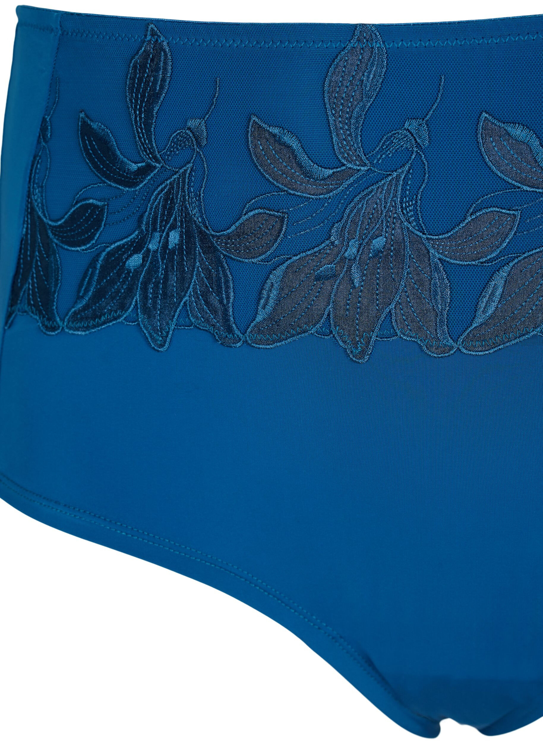 Zizzi Hipster med regul&aelig;r talje og blonde, Sailor Blue, Packshot image number 2