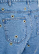 Denim shorts med broderede blomster, Bl&aring;, Packshot image number 3