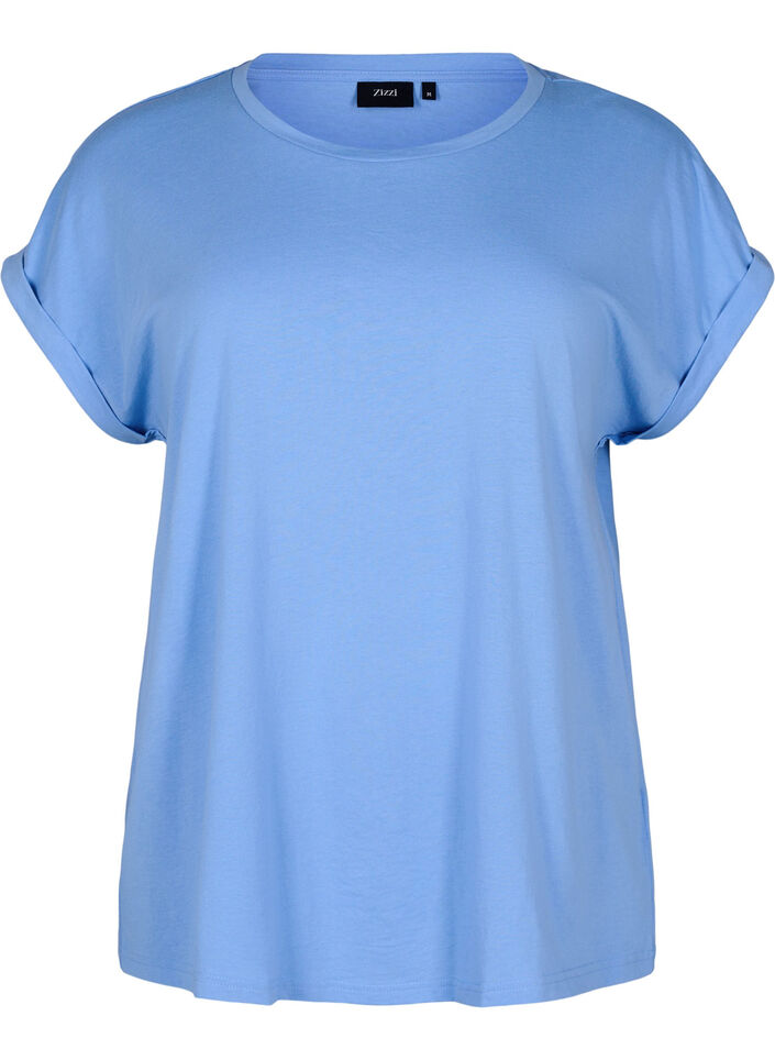 2-pak kort&aelig;rmet t-shirts, Bl&aring;, Packshot image number 2