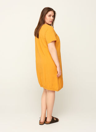 Kjole med lommer, Spruce Yellow, Model image number 1