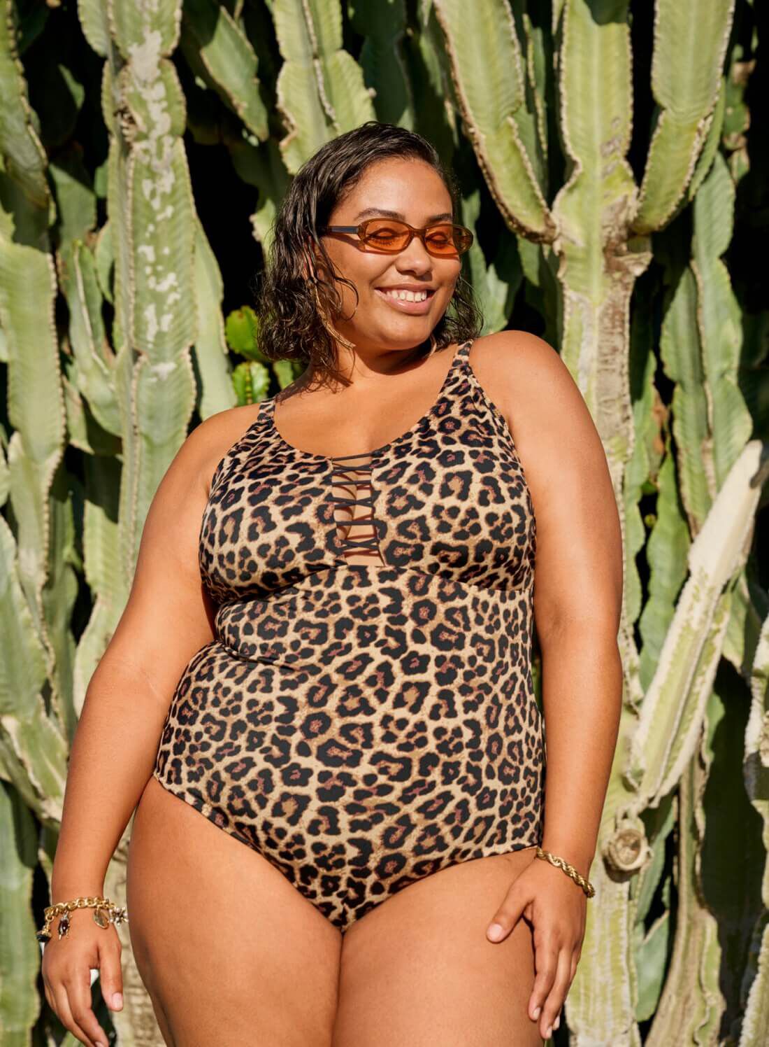 Zizzi Leopard nederdel, , Model