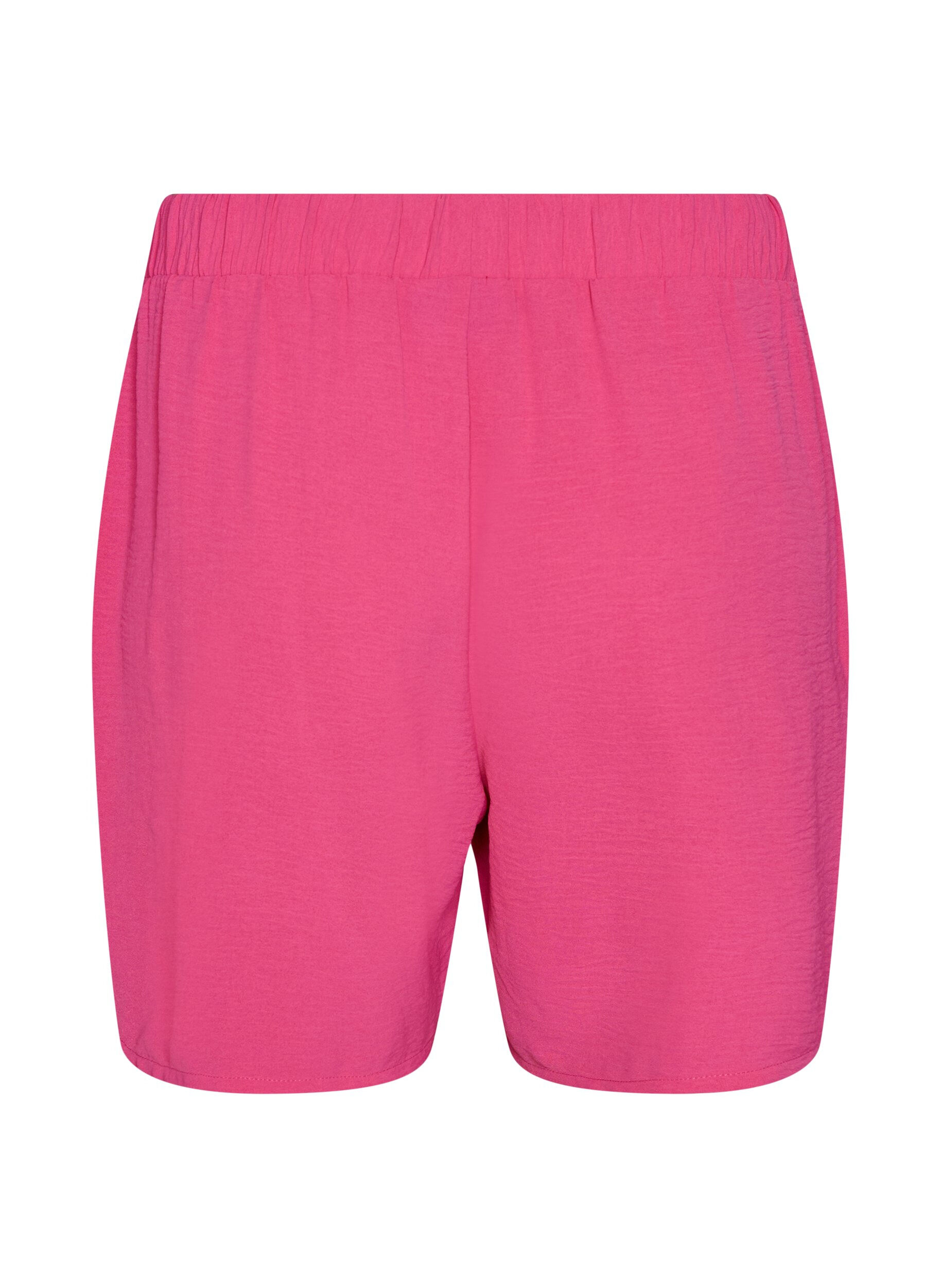 ZizziShorts med lommer og elastik i taljen, Lyser&oslash;d, Packshot image number 1