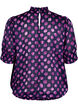 Kortærmet smockbluse med print , Medieval Bl. Dot AOP, Packshot image number 1