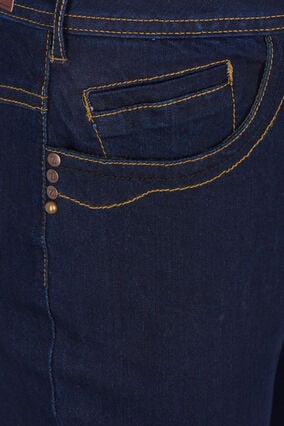Slim fit Vilma jeans med høj talje, Dk blue rinse, Packshot image number 2