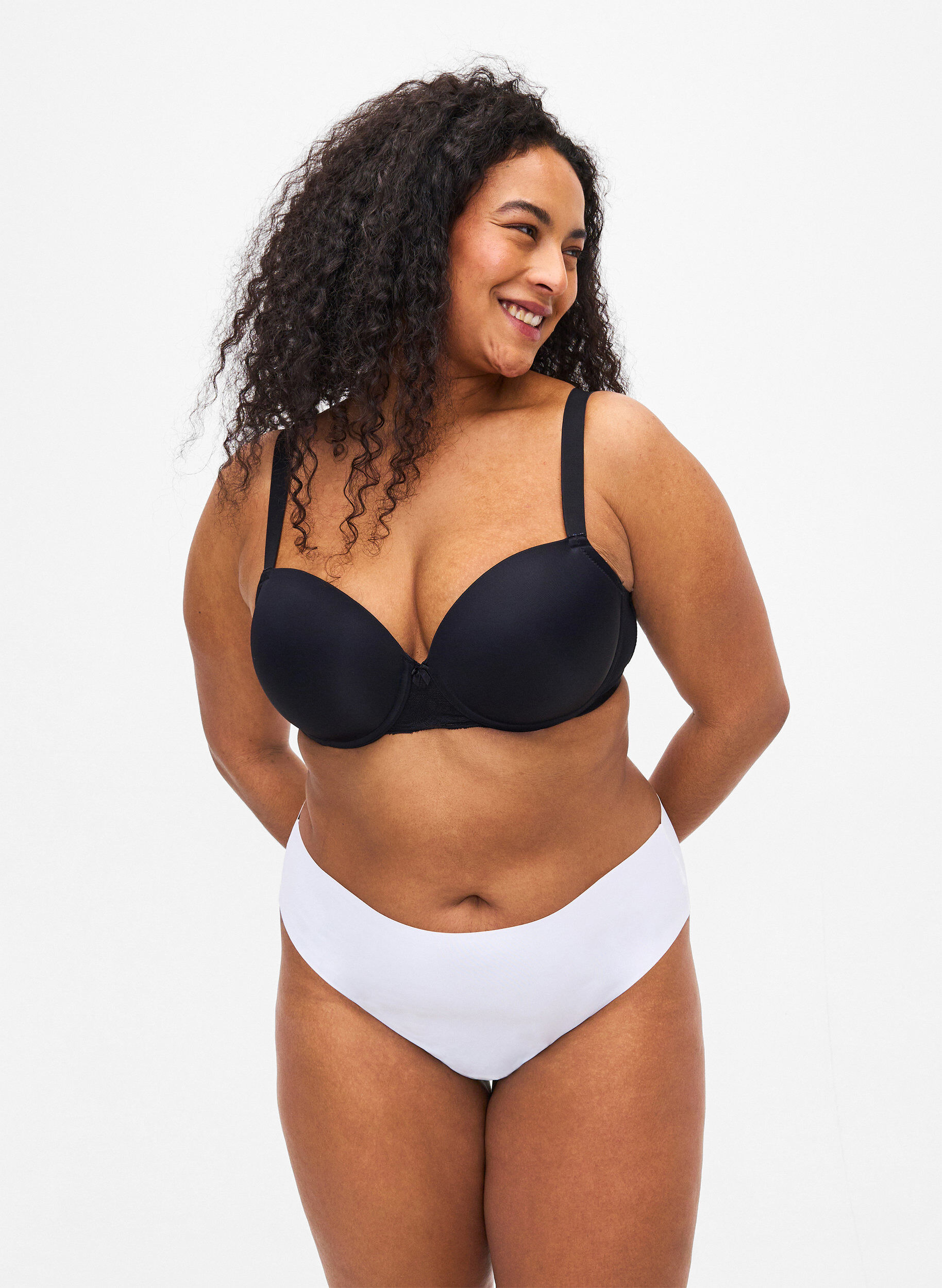 2-pak invisible g-streng, Hvid, Model