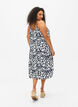 Viskose stropkjole med print, Navy Bl. Ethnic AOP, Model image number 1