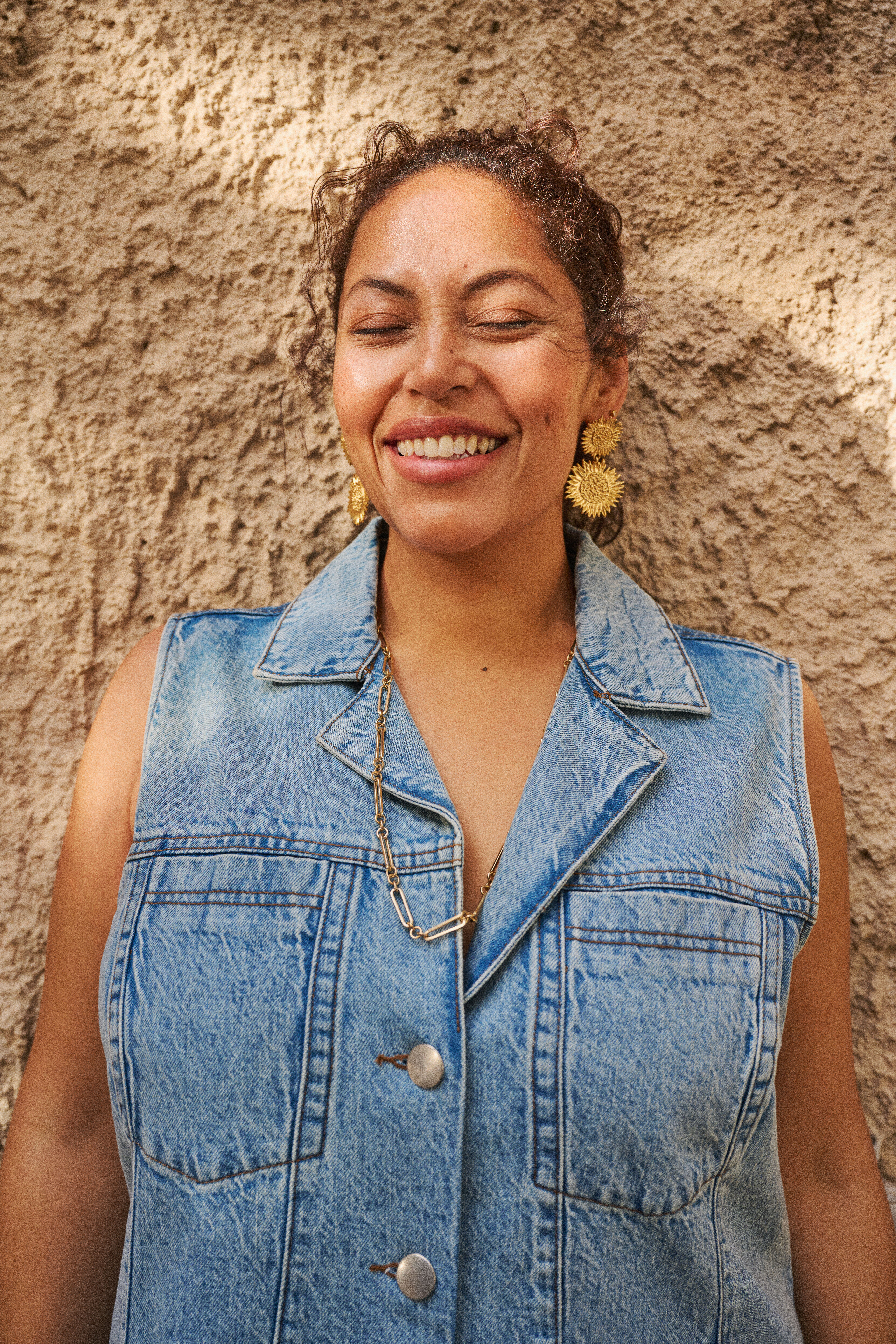 Zizzi &AElig;rmel&oslash;s denimkjole, , Model