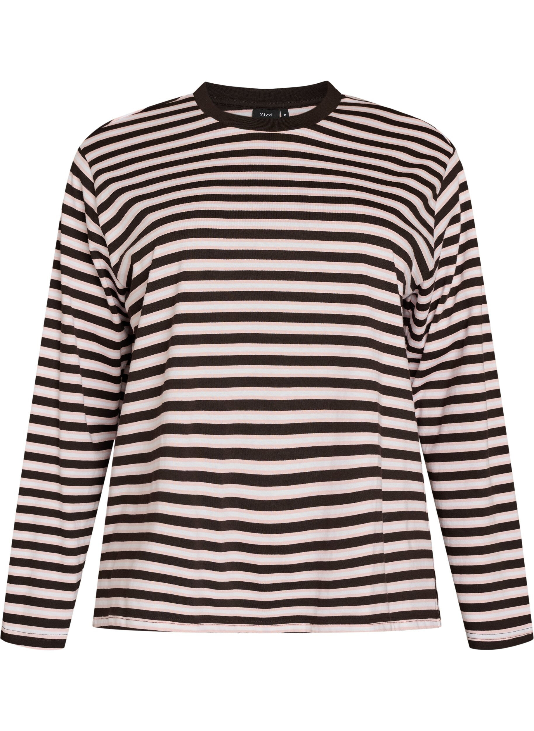 Basis t-shirt med lange &aelig;rmer