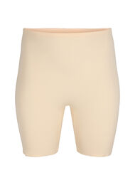 Light shapewear shorts med h&oslash;j talje, Beige