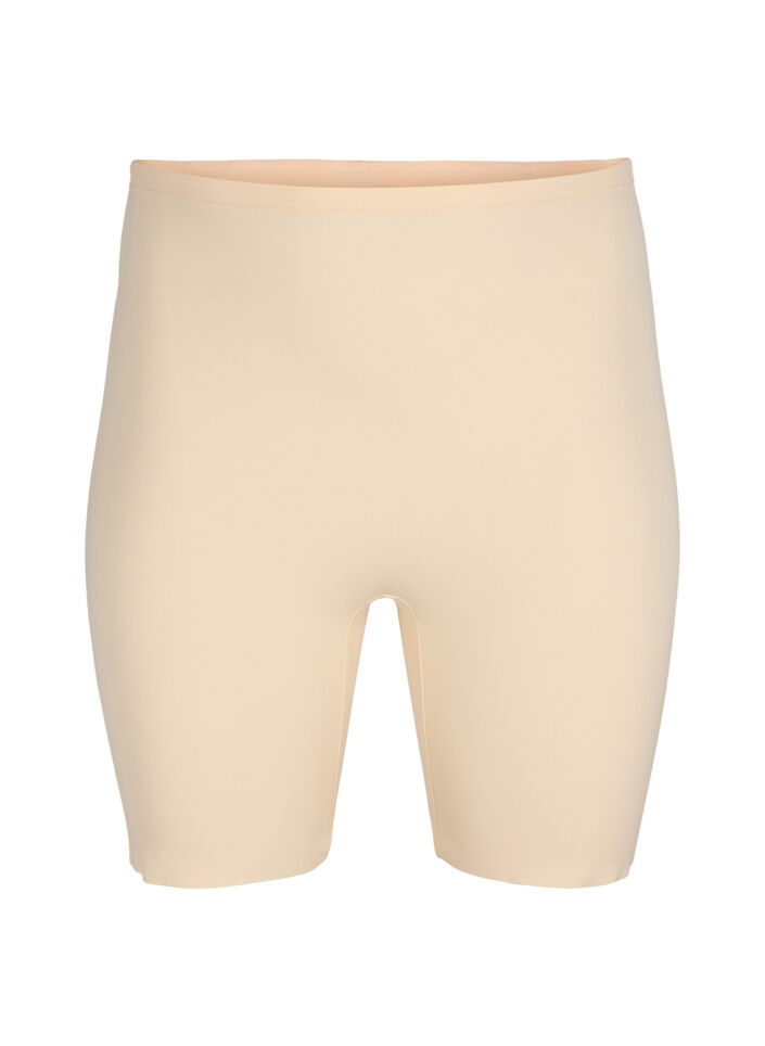 Light shapewear shorts med h&oslash;j talje, Beige, Packshot image number 0