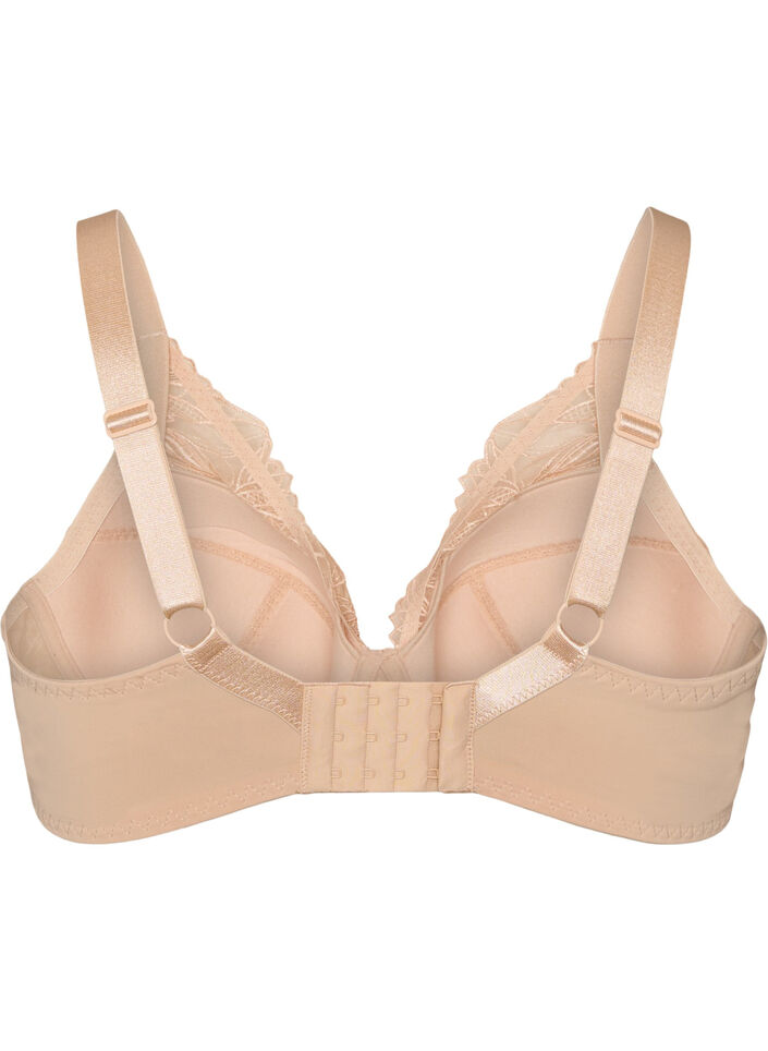 Vatteret blonde bh med b&oslash;jle, Beige, Packshot image number 1