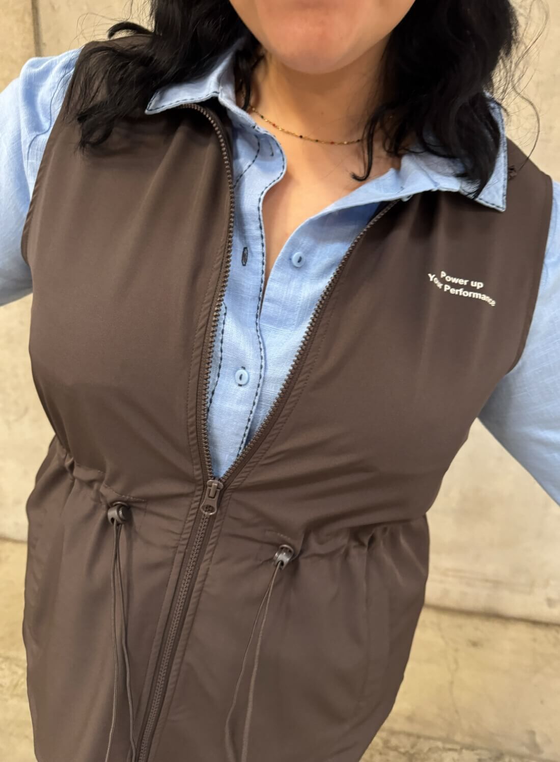 Zizzi Brun og bl&aring; nuancer, , Model