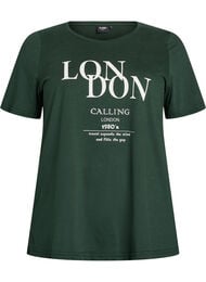 T-shirt med motiv, Gr&oslash;n