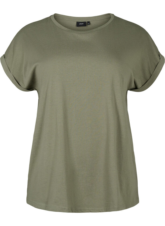 2-pak kort&aelig;rmet t-shirts, Gr&oslash;n, Packshot image number 2