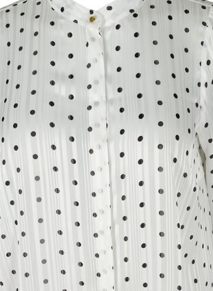 Printet skjorte med 3/4 ærmer, Snow White Dot, Packshot image number 2