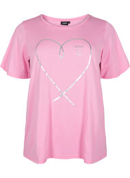 FLASH - T-shirt med motiv, Begonia Pink