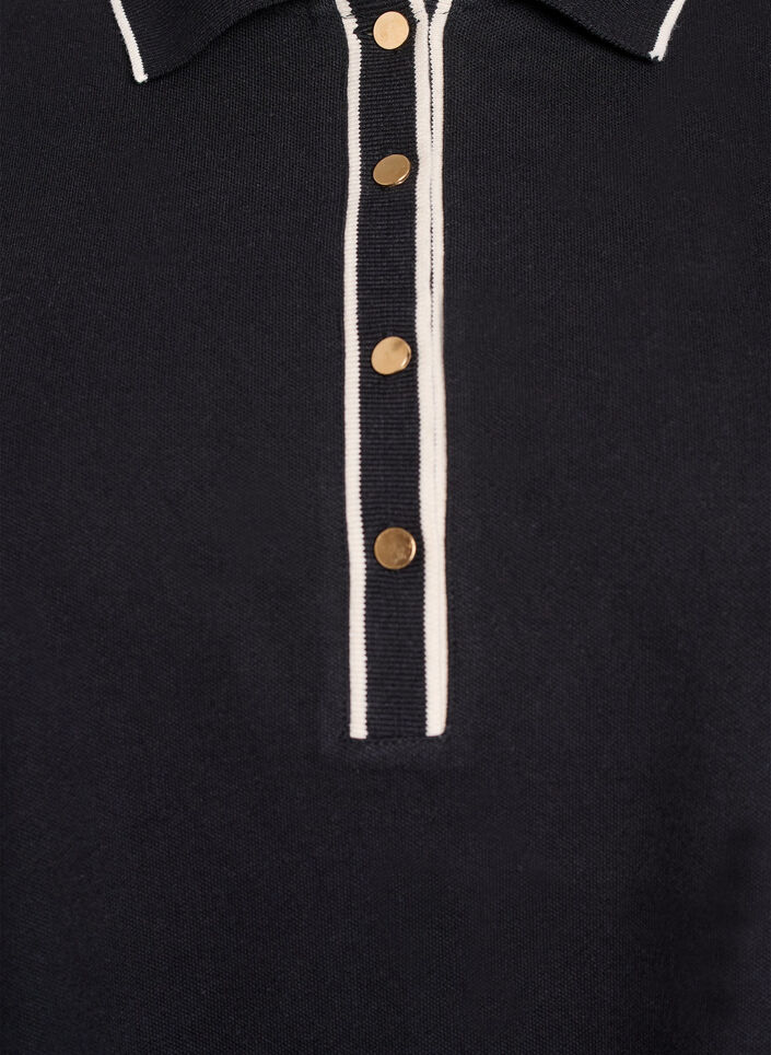 Kortærmet poloshirt, Sort, Packshot image number 2