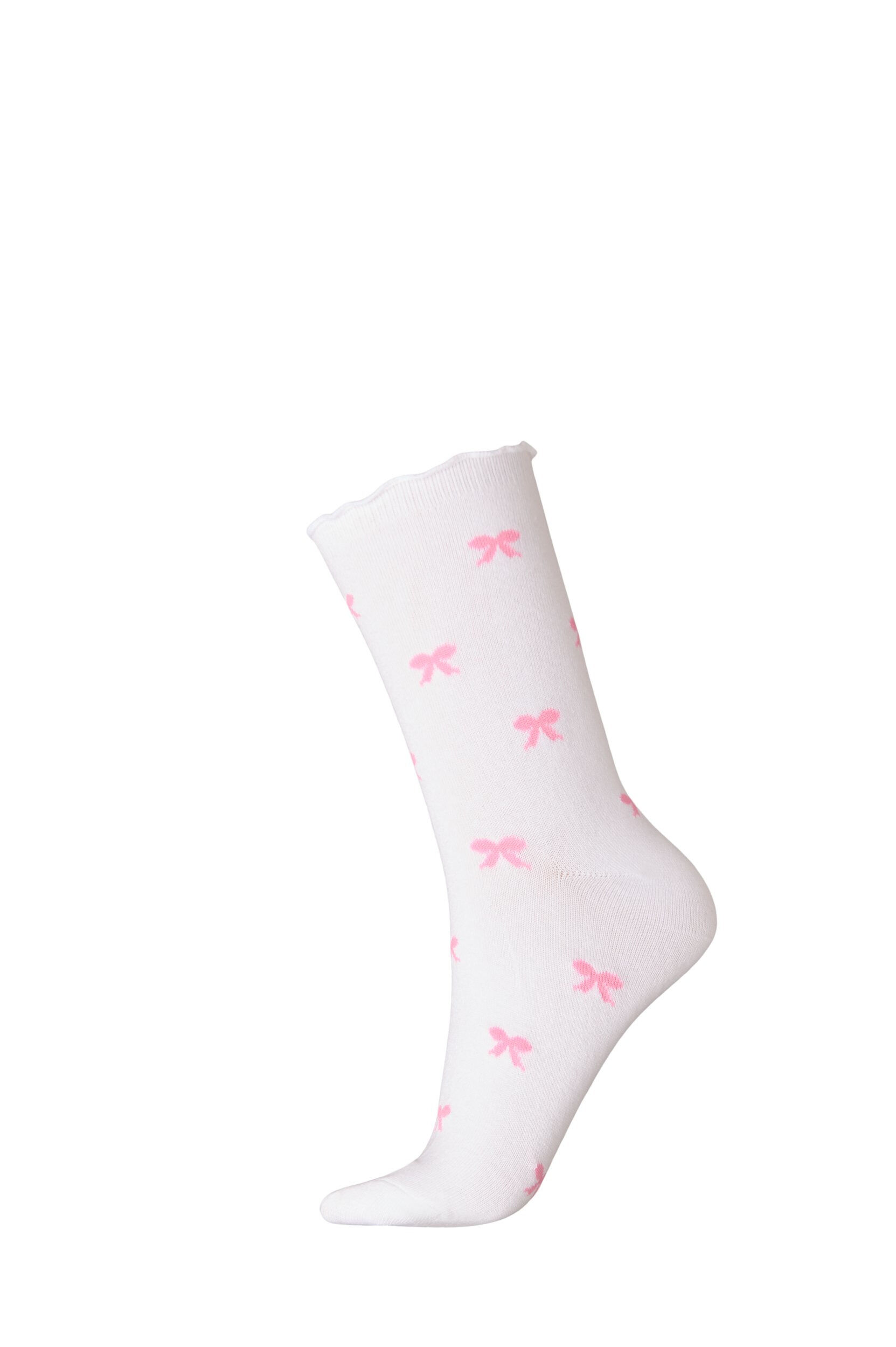 ZizziBomuldsstr&oslash;mper med motiver, Hvid, Packshot image number 0