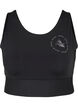 CORE, MID SUPPORT SPORTS BRA - Sports bh med v-ryg, Black, Packshot image number 0