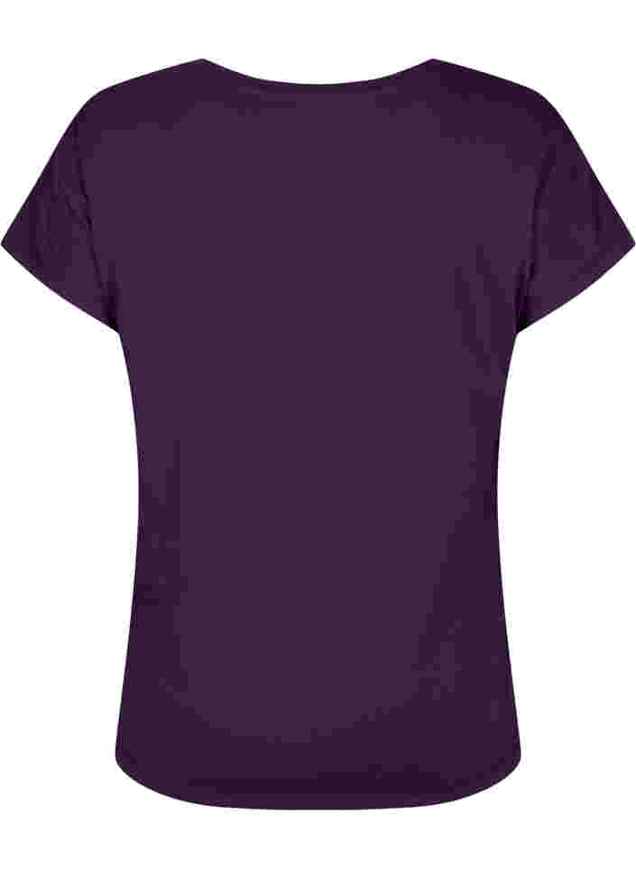 Kortærmet trænings t-shirt, Purple Pennant, Packshot image number 1