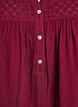 Bluse i bomuldsmusselin med broderi anglaise, M&oslash;rk Bordeaux, Packshot image number 2
