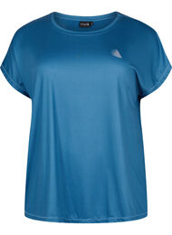 Kortærmet trænings t-shirt, Blue Wing Teal