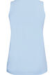 Ensfarvet basis top i bomuld, Bl&aring;, Packshot image number 1