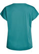 Ensfarvet tr&aelig;nings t-shirt, Bl&aring;, Packshot image number 1