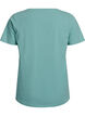 Ensfarvet basis t-shirt i bomuld, Gr&oslash;n, Packshot image number 1