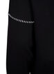 Sweatshirt med kontrastsyninger, Black, Packshot image number 3