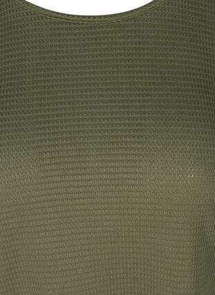 Langærmet bluse med rund hals, Deep Lichen Green, Packshot image number 2