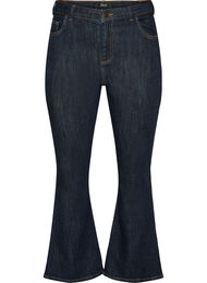 Ellen jeans med h&oslash;j talje og bootcut, Bl&aring;