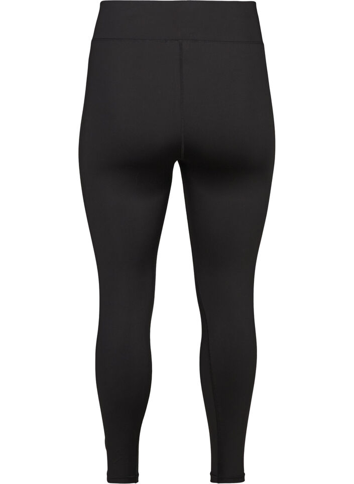 Cropped basis tr&aelig;ningstights, Sort, Packshot image number 1
