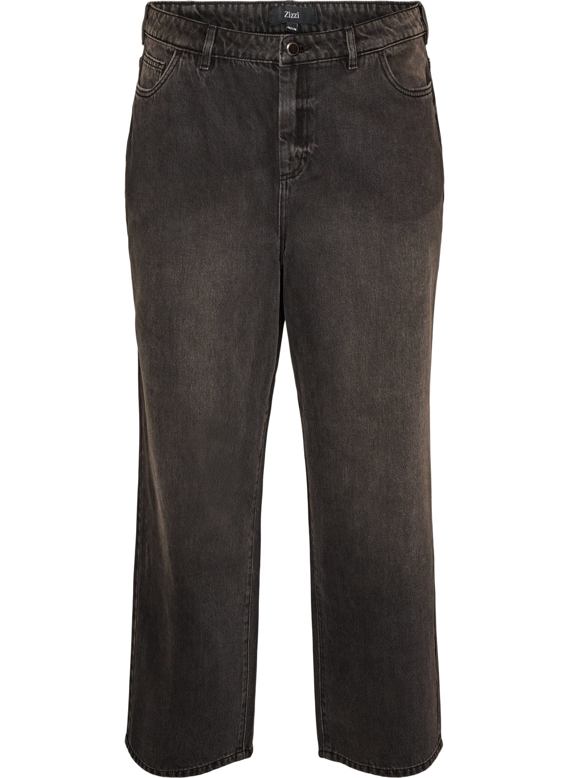 Kiana straight fit jeans med h&oslash;j talje